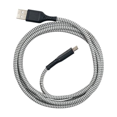 Ventev High Speed USB-A to USB-C Braided Cable 6ft BC6GRY262893